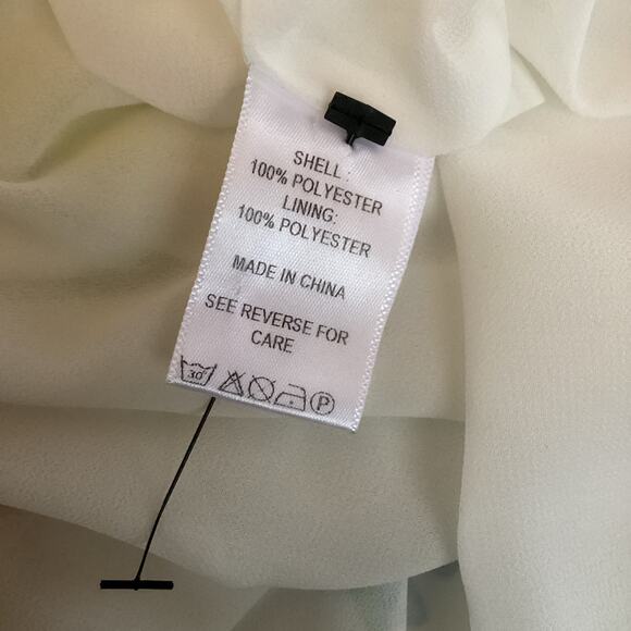 Olivia Rubin Lily White Chiffon Ruffle Floral Midi Dress 6 NWT $560 - Picture 11 of 12